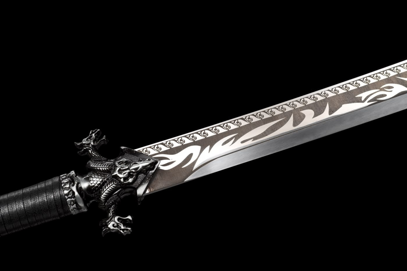 Da dao Sword Real,High Carbon Steel Blade,PU Scabbard