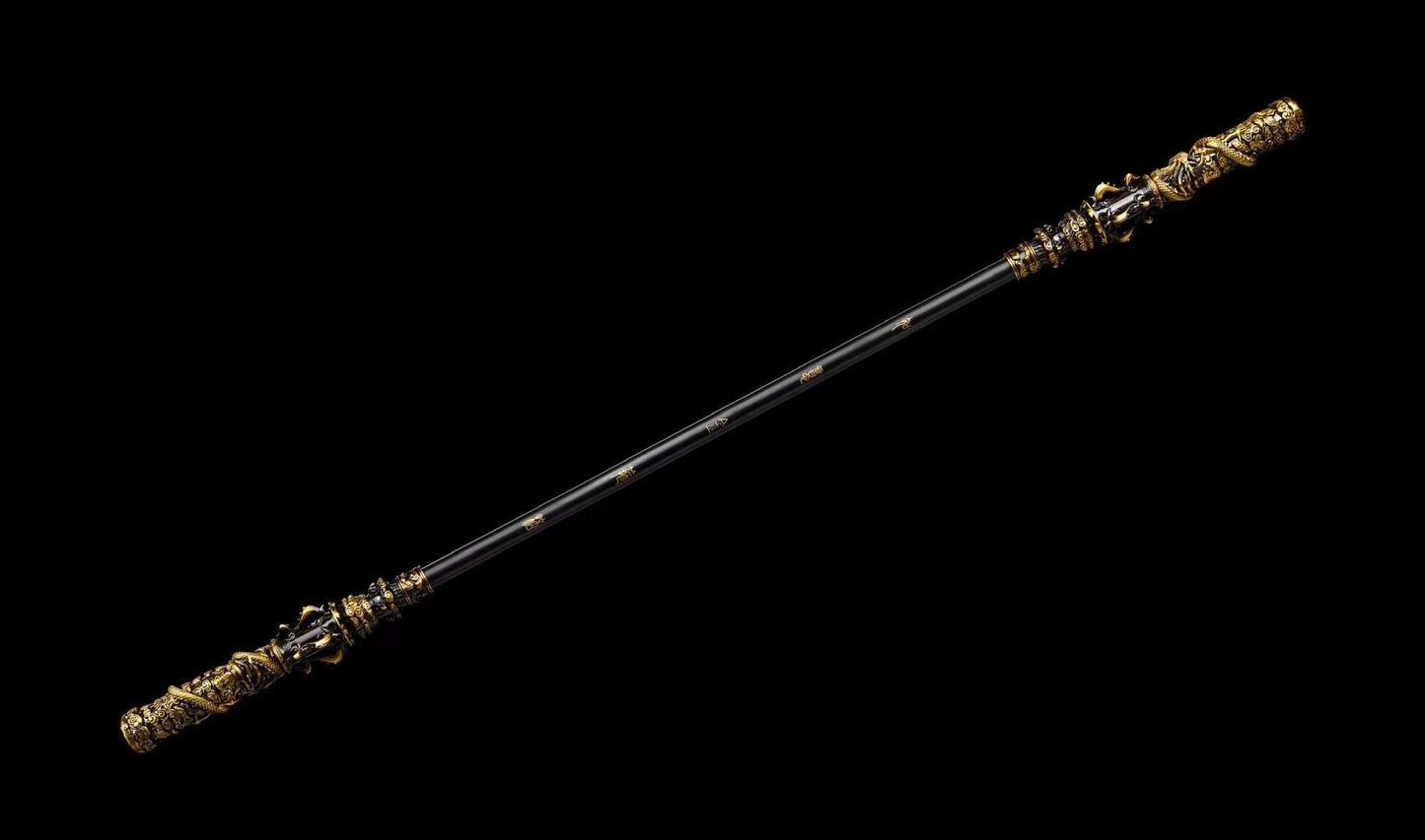 Sun Wukong's Gold Cudgel Replica – Stainless Steel Black Edition (1:1 Scale)