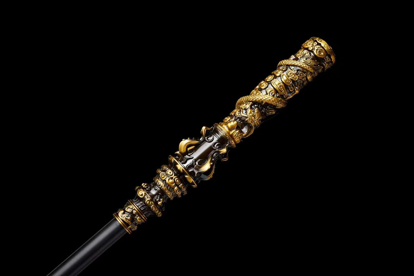 Sun Wukong's Gold Cudgel Replica – Stainless Steel Black Edition (1:1 Scale)