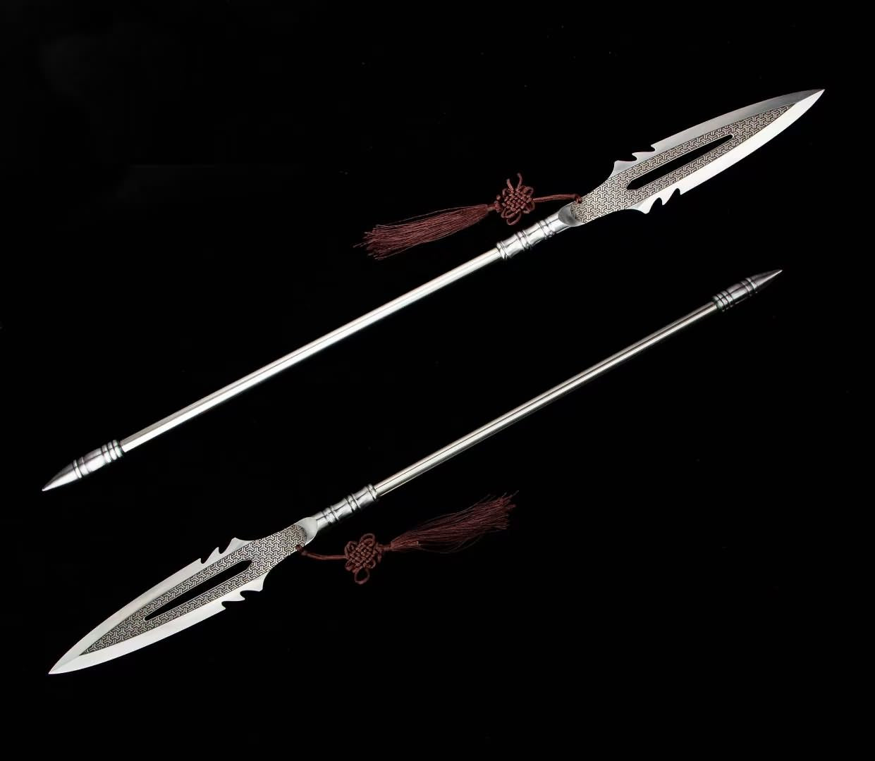 Warlord Spear-Traditional Craftsmanship, Stainless Steel Blade,30inch Length