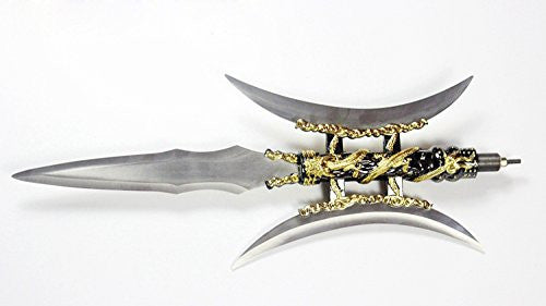 Shuangyue Halberd/Stainless steel material/Chinese martial arts/Gong fu