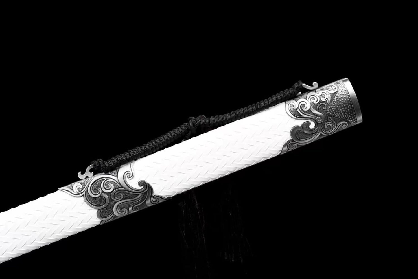 Ancient Chinese Sword han jian-Forged High Carbon Steel Blade,Alloy Handle