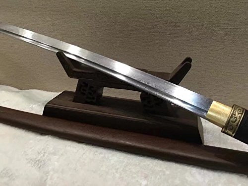 Nihontou samurai/Katana/Damascus steel blade/Rosewood scabbard