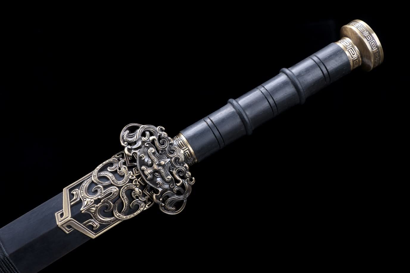 Seven Star Longquan Sword,Battle Ready,High Carbon steel blade,Alloy Fittings