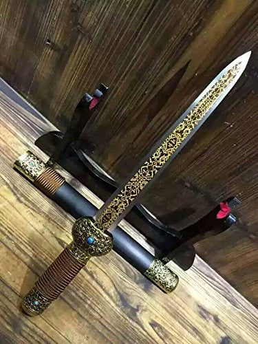 Chinese sword/Dagger/High carbon steel blade/Alloy fitting/Length 18"