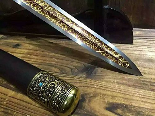 Chinese sword/Dagger/High carbon steel blade/Alloy fitting/Length 18"