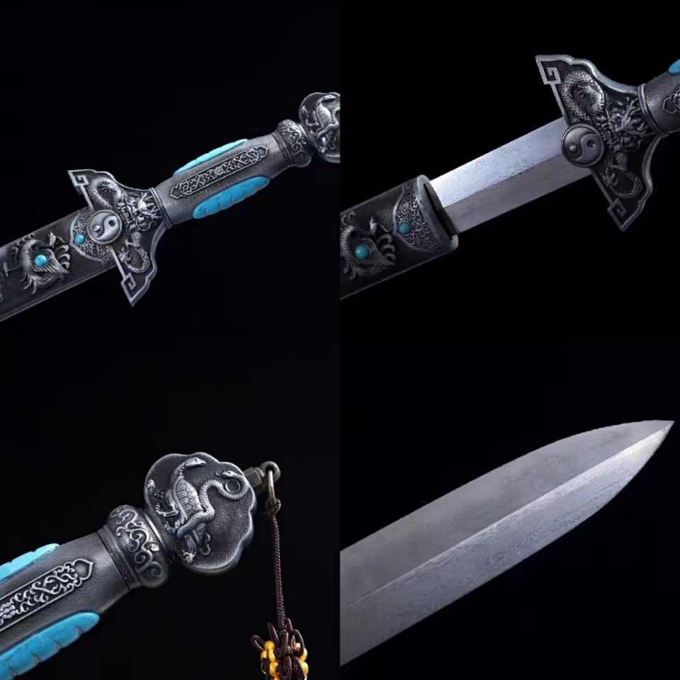 Dragon King Swords Real,Battle Ready,Forged Damascus Blades