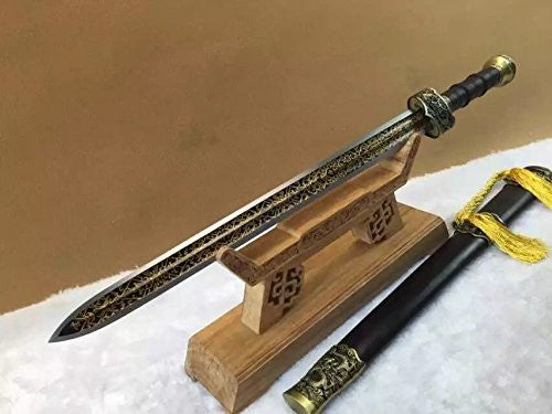 Yuewang jian/High carbon steel blade/Black wood scabbard