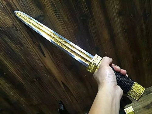 Chinese short sword/Dagger/High carbon steel/Alloy fitting