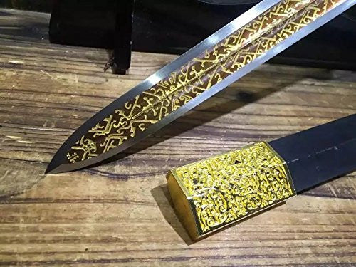 Chinese short sword/Dagger/High carbon steel/Alloy fitting