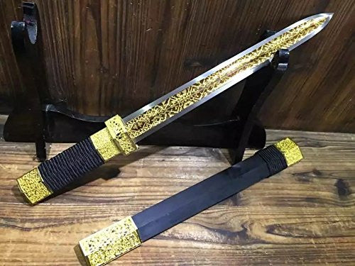 Chinese short sword/Dagger/High carbon steel/Alloy fitting