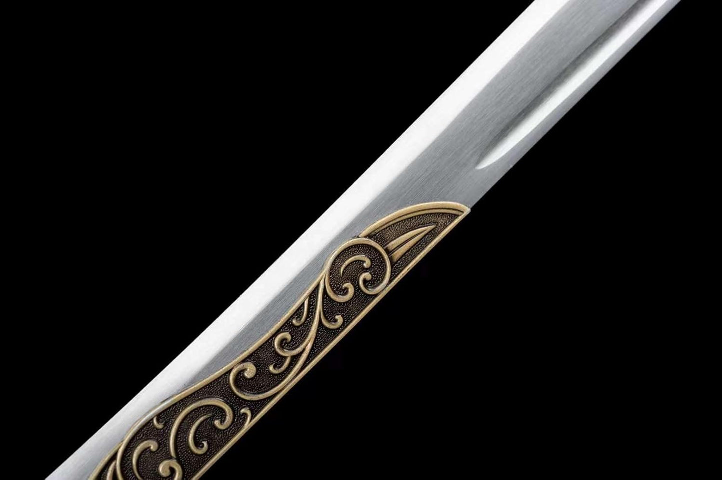 Hand-Forged Tang Dao Sword – High Carbon Steel Blade, Dragon Embossed Zinc Alloy Handle