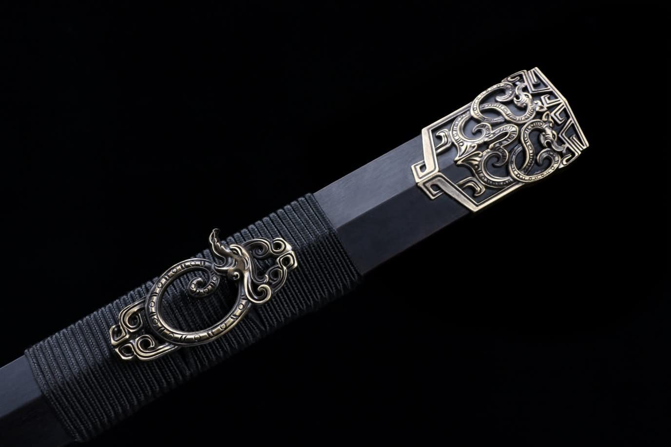 Seven Star Longquan Sword,Battle Ready,High Carbon steel blade,Alloy Fittings