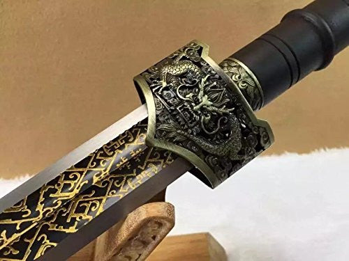 Yuewang jian/High carbon steel blade/Black wood scabbard