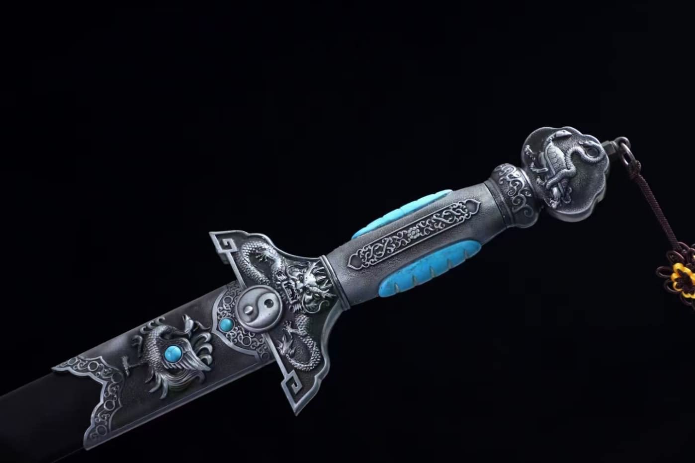 Dragon King Swords Real,Battle Ready,Forged Damascus Blades