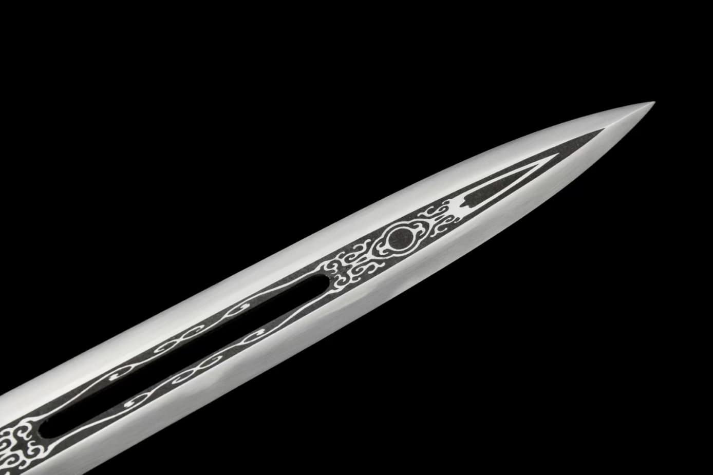 Great Han jian,Stainless Steel Hollow Blade,Alloy Fittings,Rosewood Scabbard