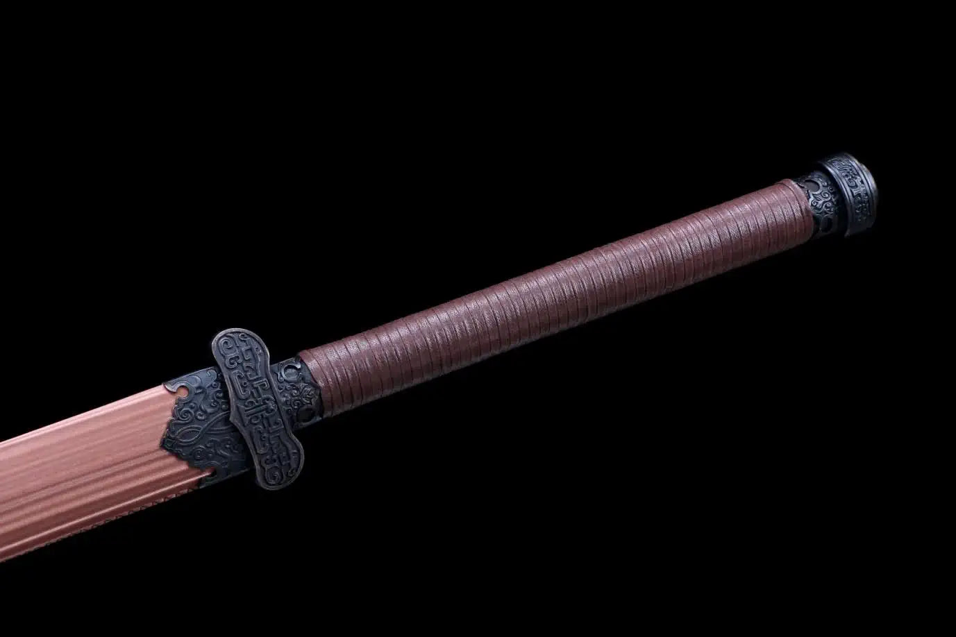 Black Gold Ancient dao,Walking Sabre Sword Real,Etch Blade,Alloy Fittings