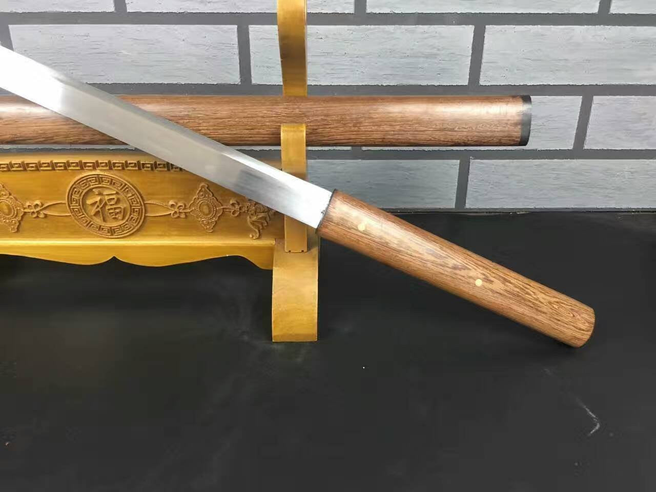 Tang dao(High manganese steel,Rosewood scabbard)Full tang,Length 39"