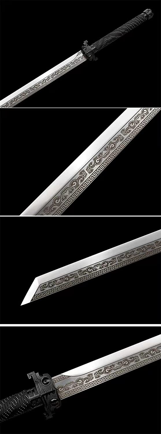 Ancient Chinese Sword Real, high Carbon Steel Blades,Alloy Fittings