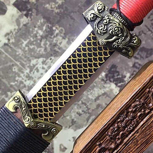 Chibi sword/High carbon steel/Rosewood scabbard/Alloy fittings/Length 30"