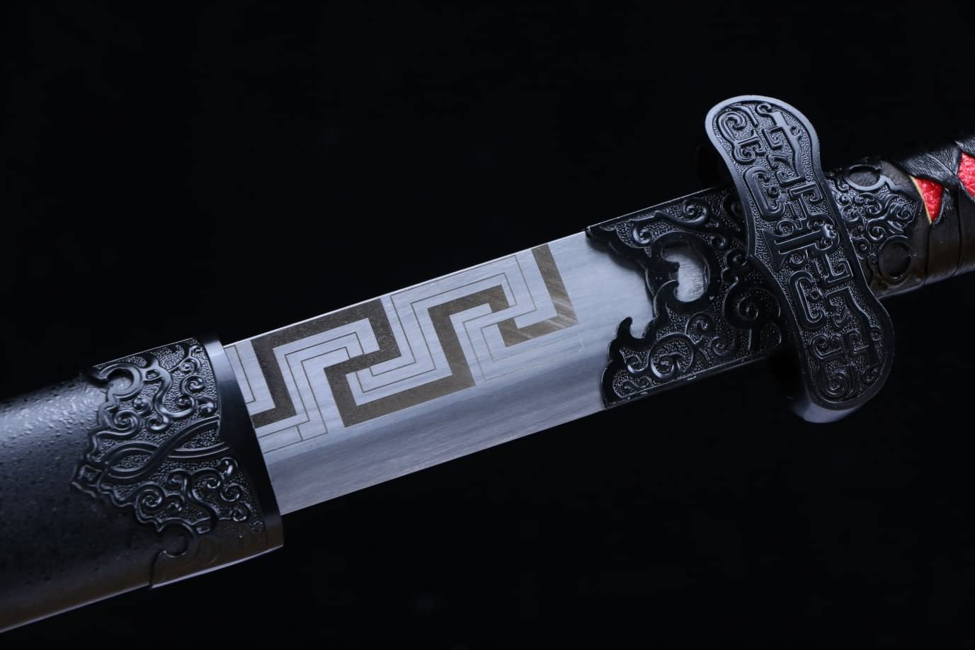 Black Gold Ancient Sword,Forged High Carbon Steel Blade,Alloy Fittings