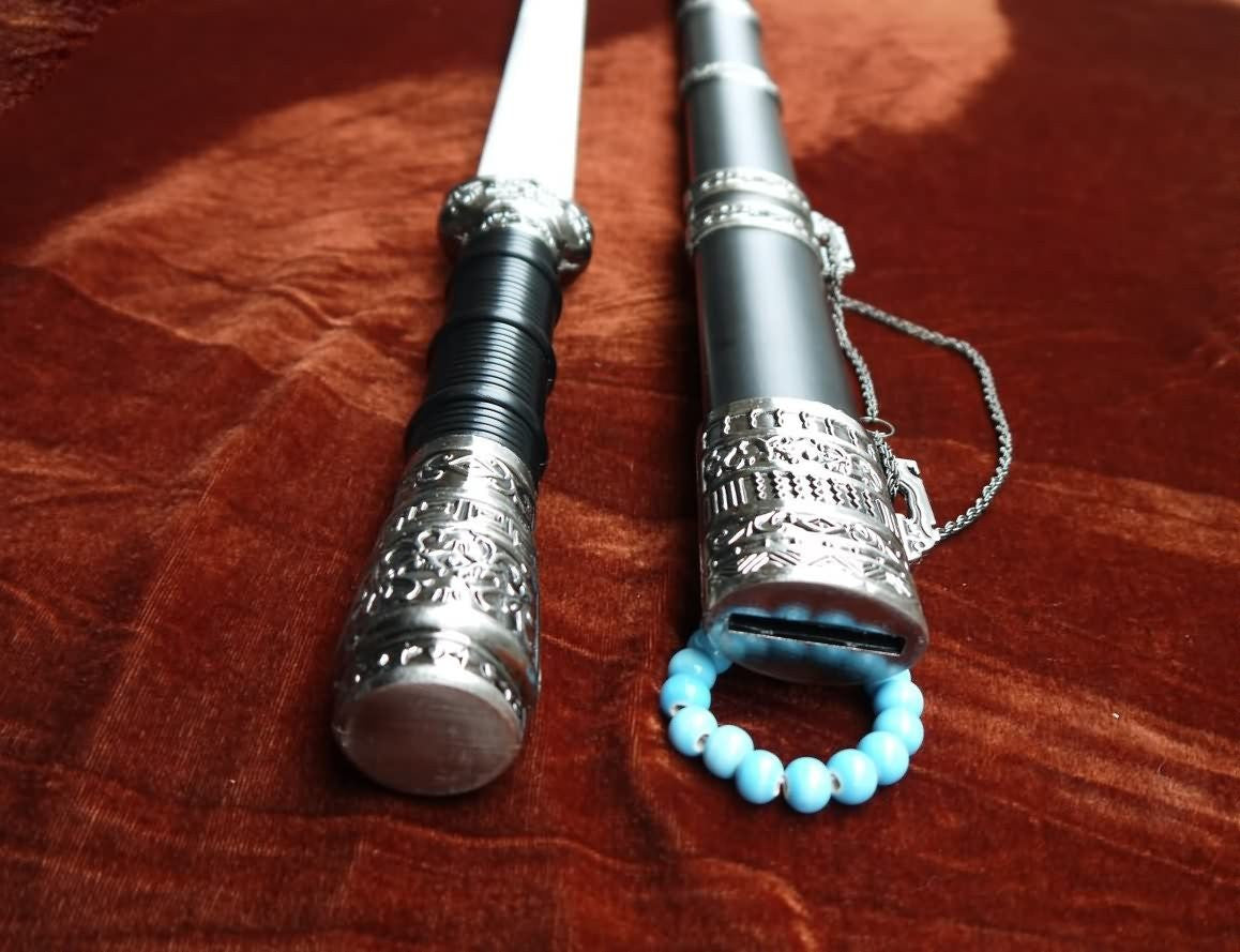 Wolong sword-Stainless steel-Alloy scabbard