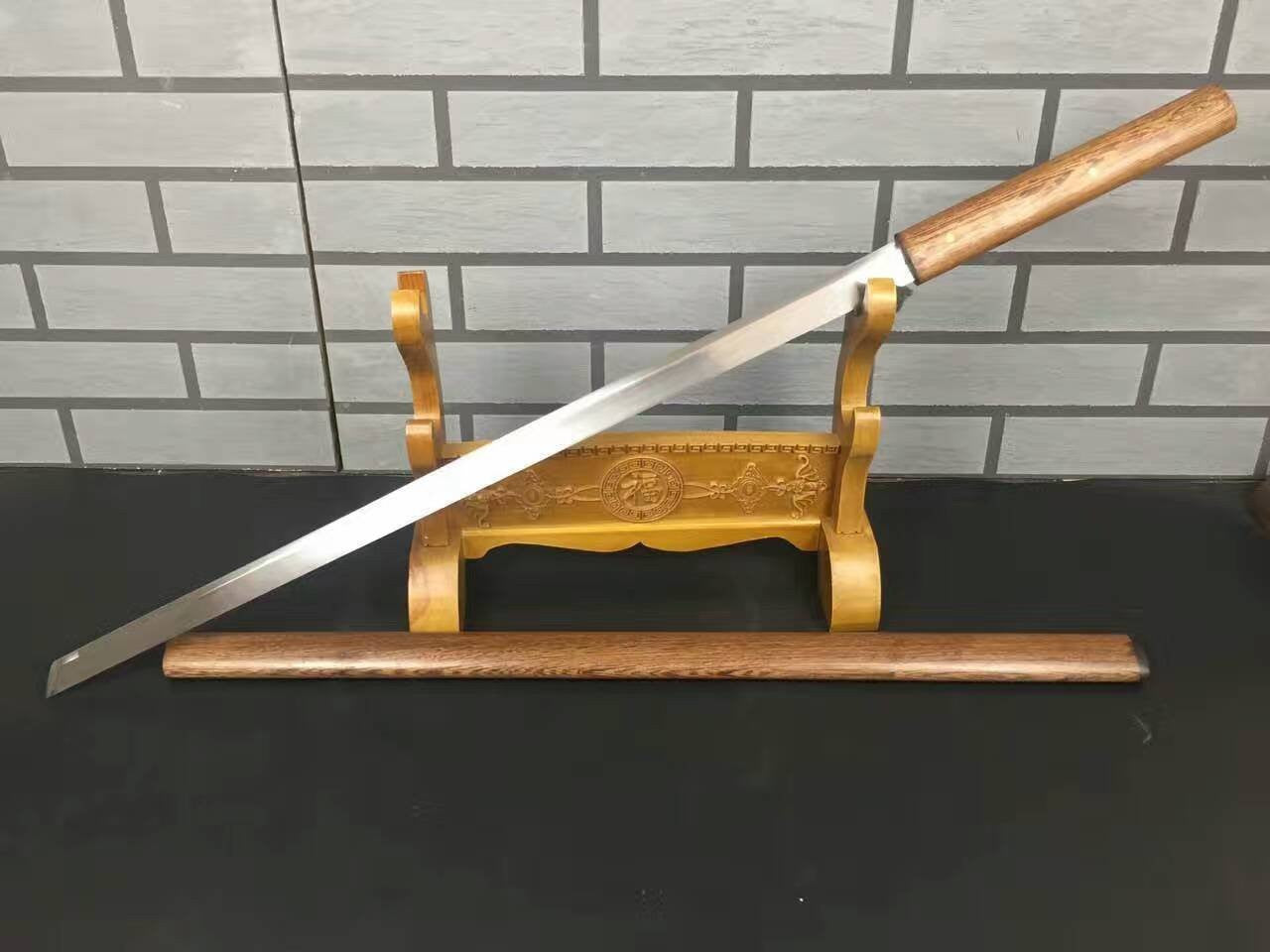 Tang dao(High manganese steel,Rosewood scabbard)Full tang,Length 39"