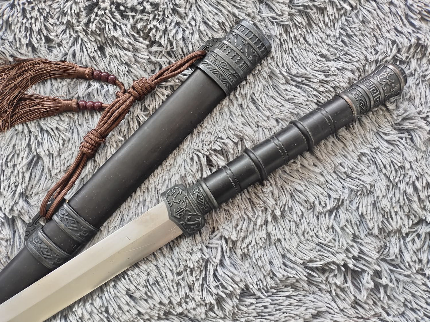 Handcrafted wolong jian Sword with Forged High Carbon Steel Blade and Alloy Fittings-Perfect for China kung fu