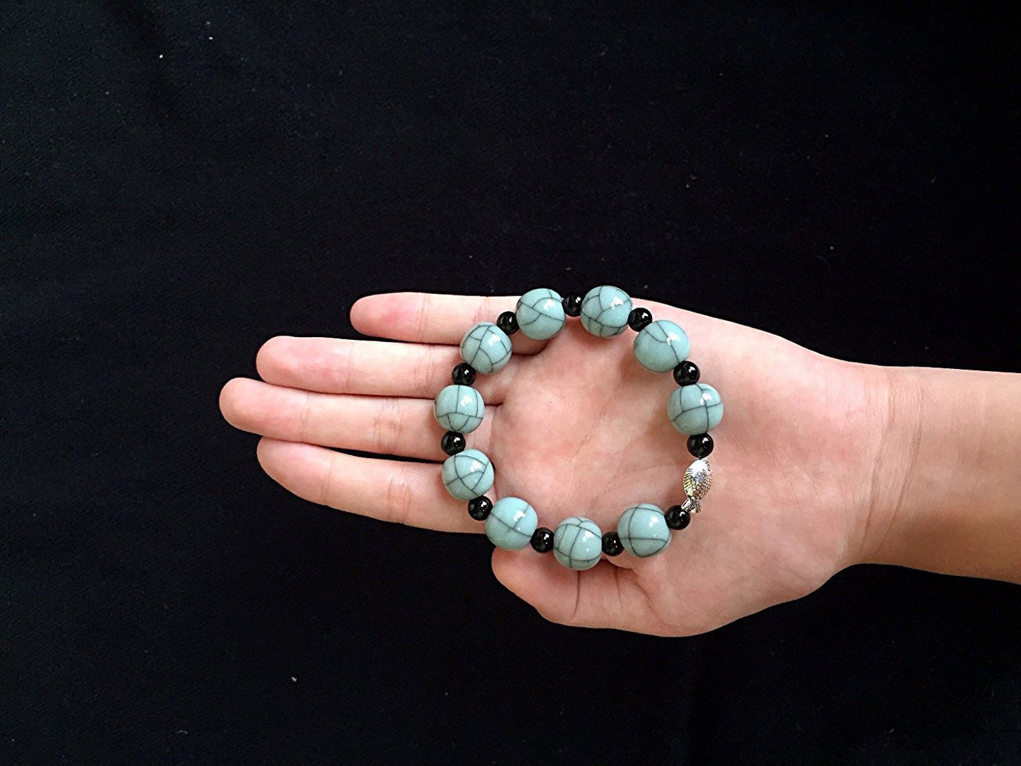 Longquan celadon Ge kiln/Celadon bracelet-Swarovski