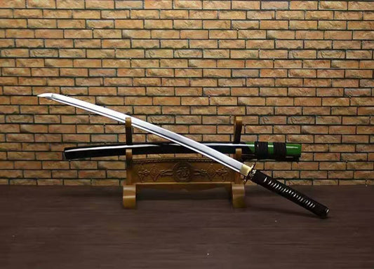 Samurai Katana/High carbon steel blade/Solid wood paint scabbard/Alloy fitted/Length 39"