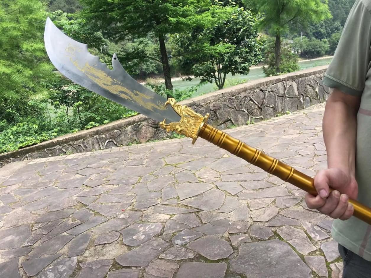 Yellow Dragon Kwan Dao,War Sword,High Carbon Steel Blade