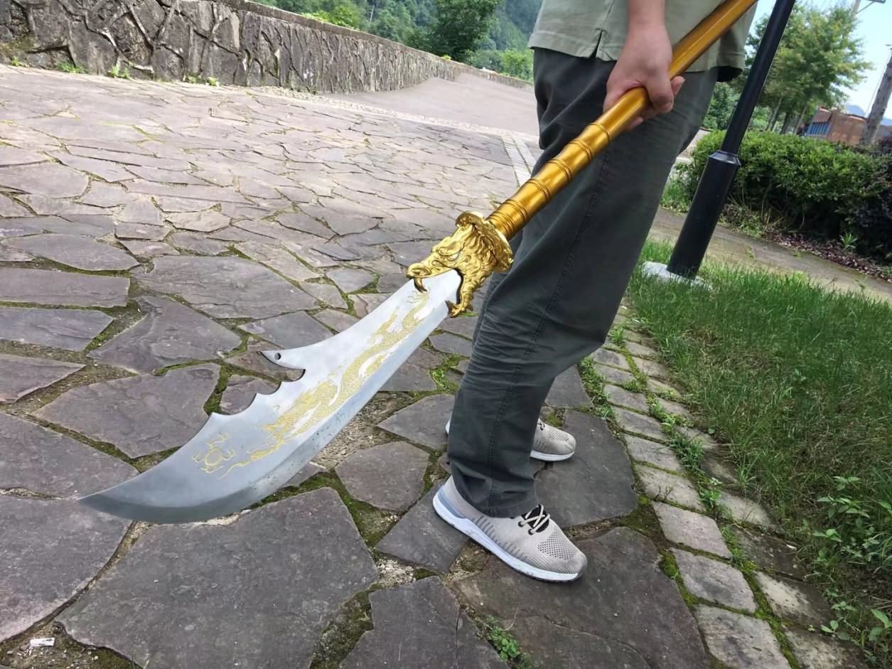 Yellow Dragon Kwan Dao,War Sword,High Carbon Steel Blade