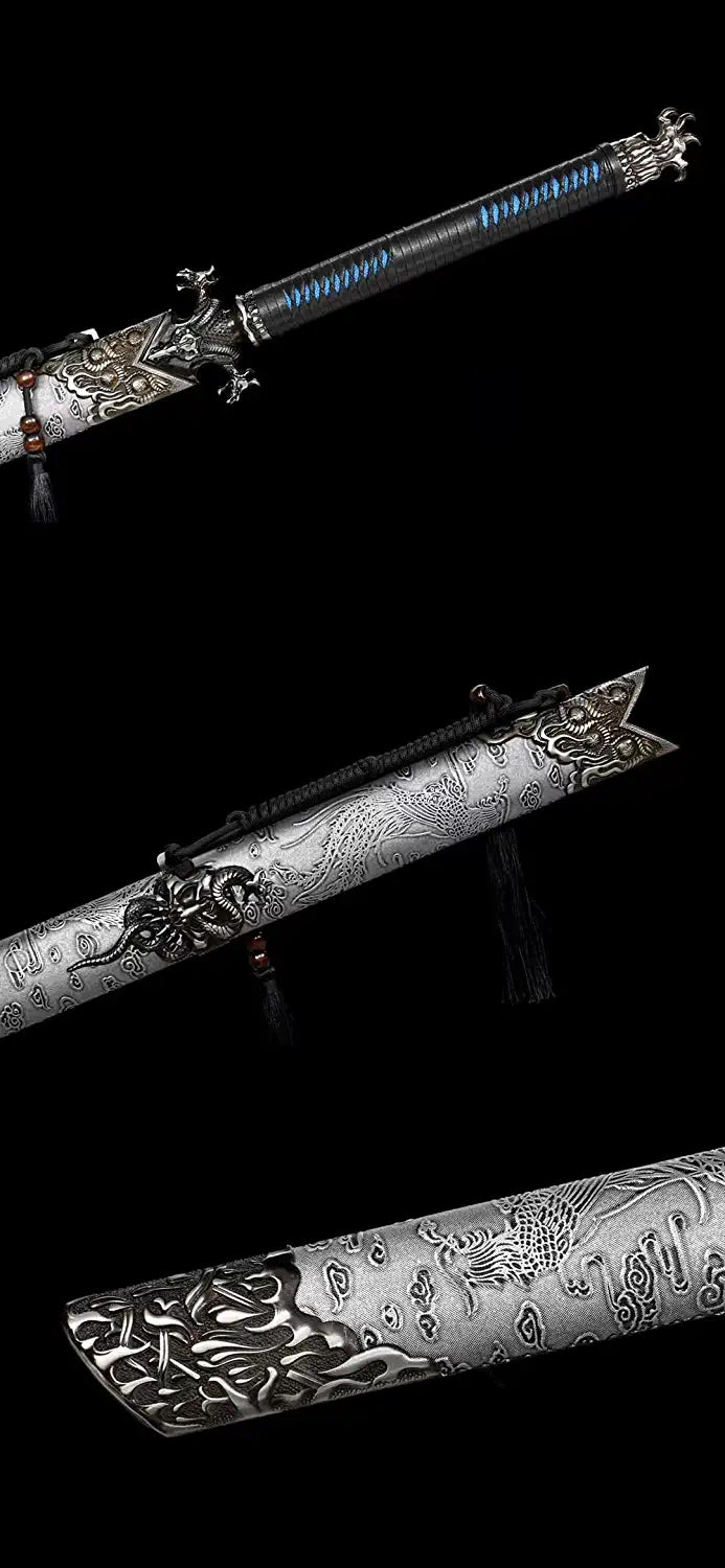 Dragon Tang Sword,High Carbon Steel Blade,Alloy Fittings