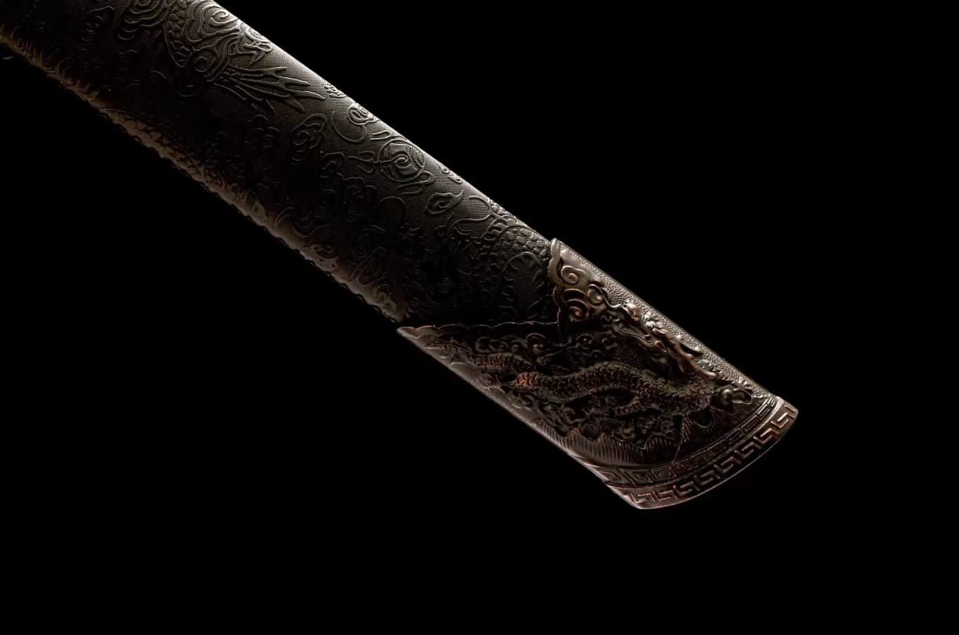 War Sword Real jian,Battle Ready,Hand Forged Etched Blades