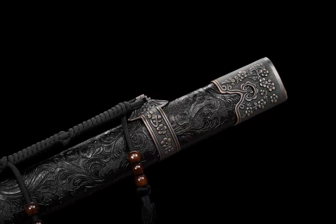 Qing dao Swords Real Forged High Carbon Steel Blade,Alloy Fittings