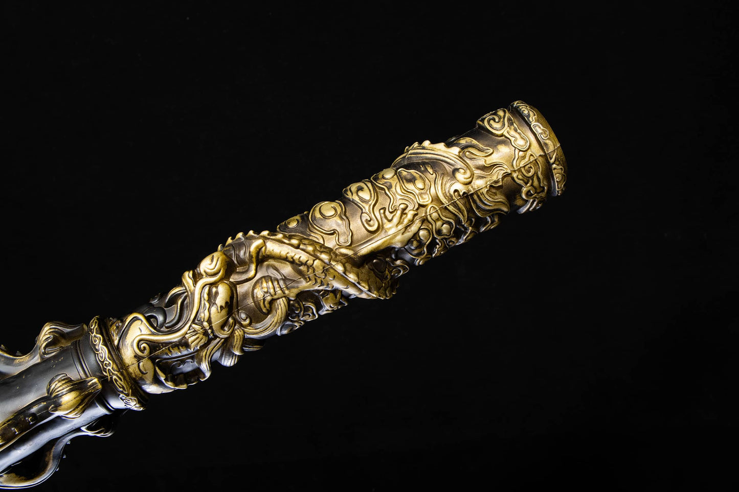 Sun Wukong's Gold Cudgel Replica – Stainless Steel Black Edition (1:1 Scale)