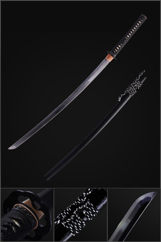 Hand Forged Japanese Samurai Sword High Hardness High Toughness Tool Steel Vacuum+Cryogenic