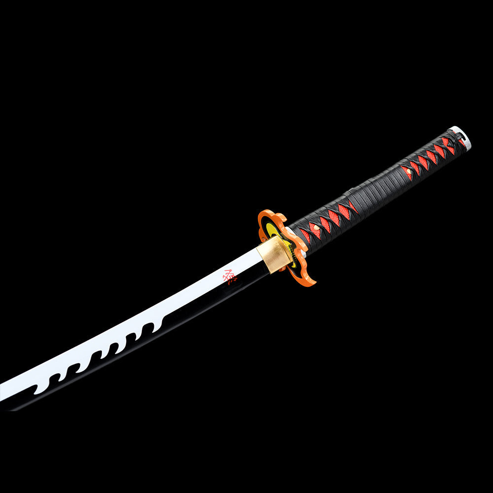 Handmade Anime Demon Slayer Tanjiro sword Nichirin 3rd Generation Sword 1095 High Carbon Steel Black