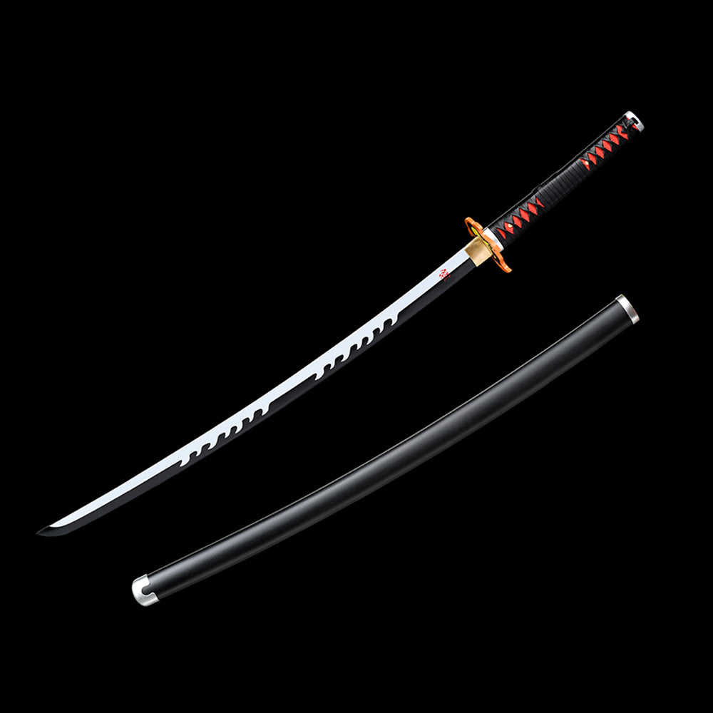 Handmade Anime Demon Slayer Tanjiro sword Nichirin 3rd Generation Sword 1095 High Carbon Steel Black