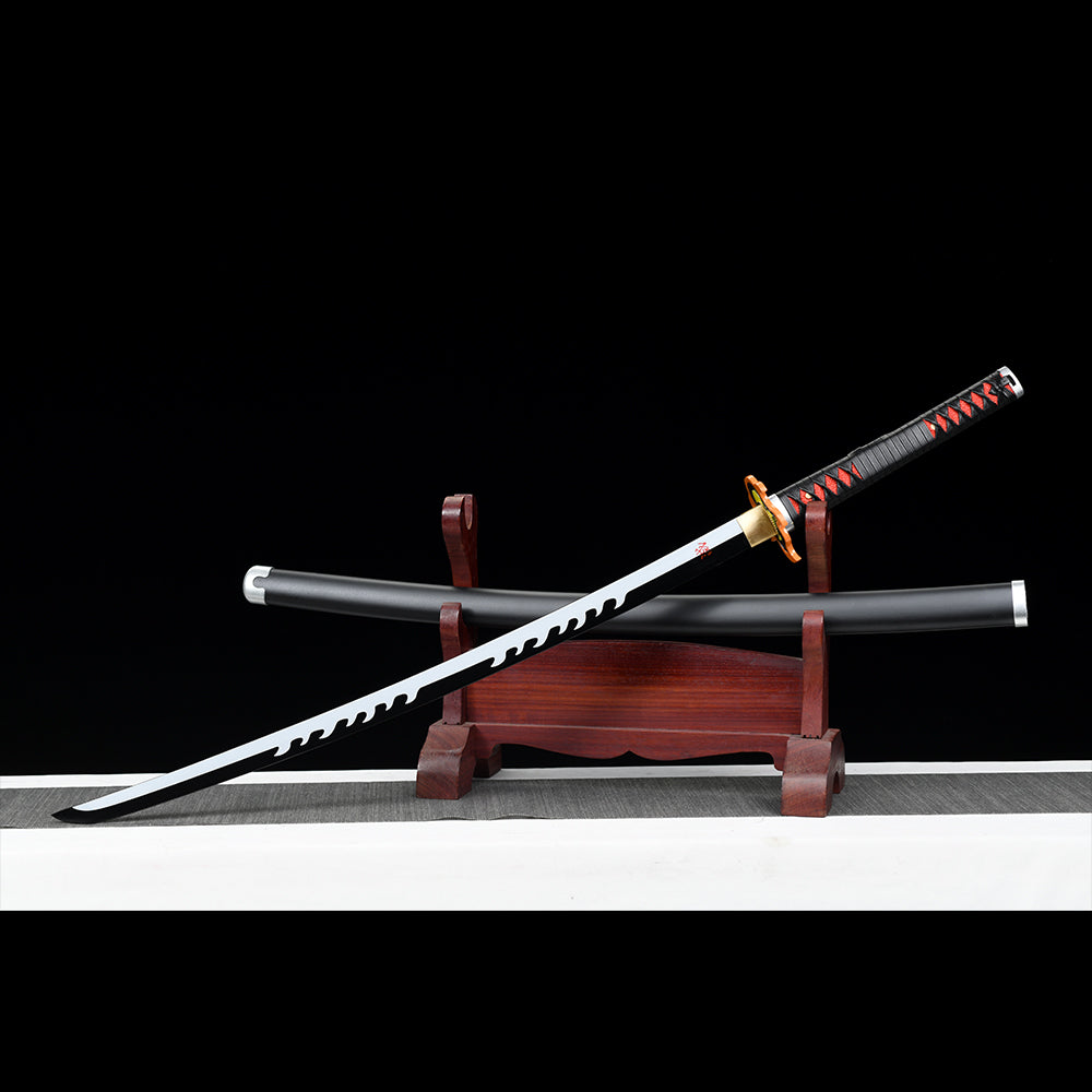 Handmade Anime Demon Slayer Tanjiro sword Nichirin 3rd Generation Sword 1095 High Carbon Steel Black