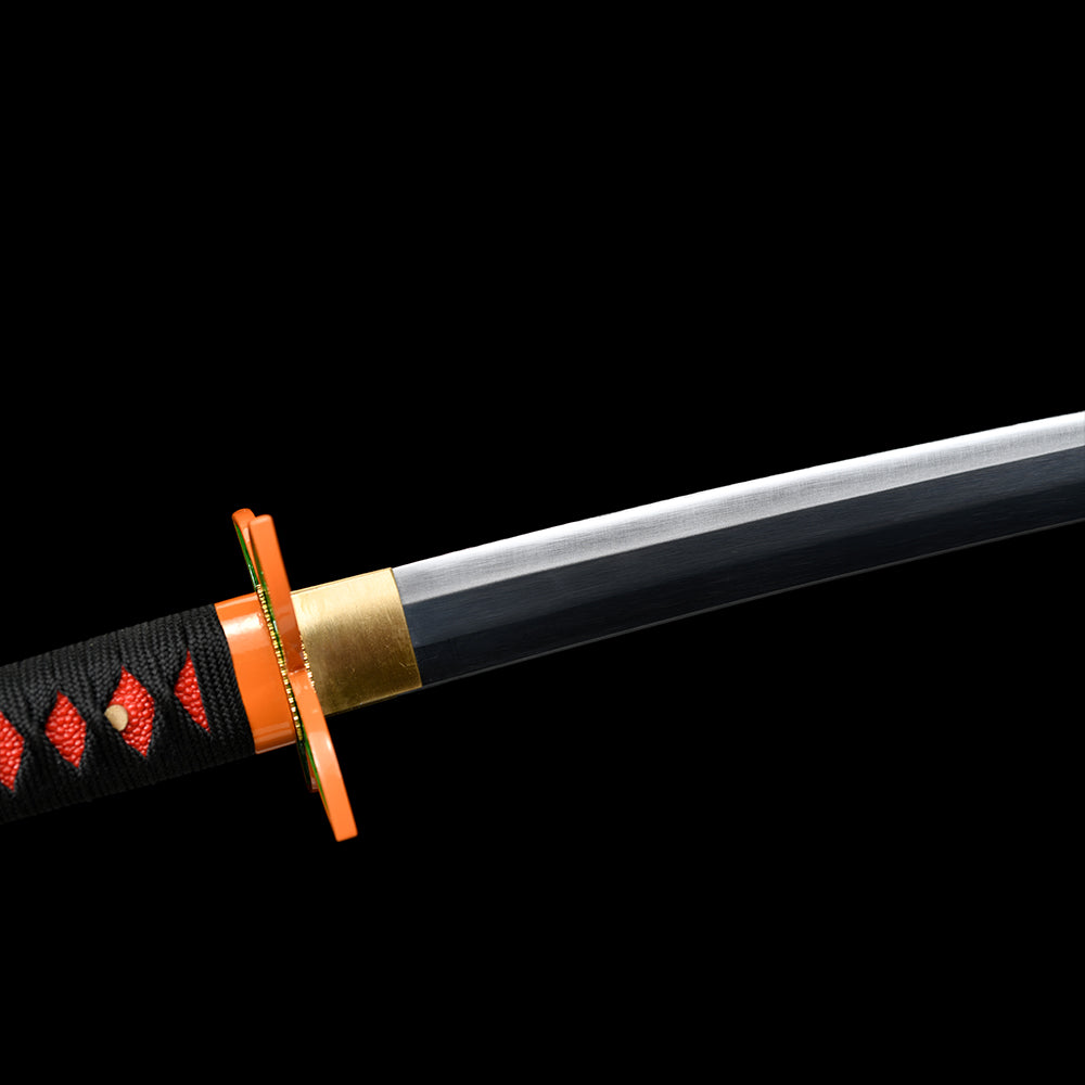 Handmade Anime Katana Demon Slayer Shinobu Kocho Nichirin Sword 1095 High Carbon Steel Black