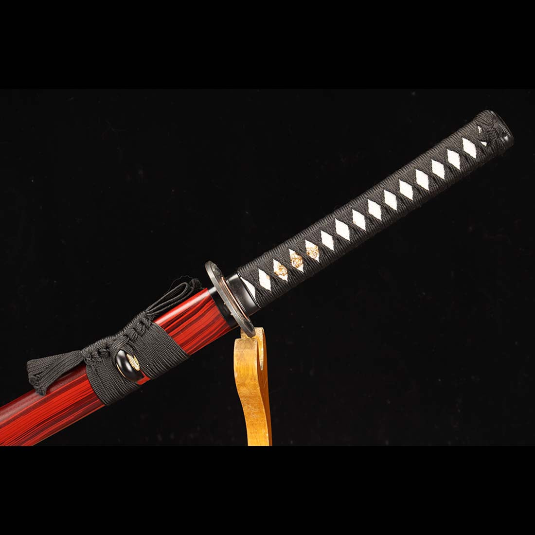 Handmade Katana Sword, Bloody Sword High Manganese Steel Full Tang Zinc Alloy Fitting