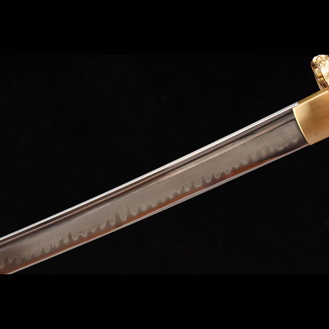 Handmade Japanese Tachi Sword, Isso Kodachi Sword Full Tang T10 Steel Blade Clay Tempered