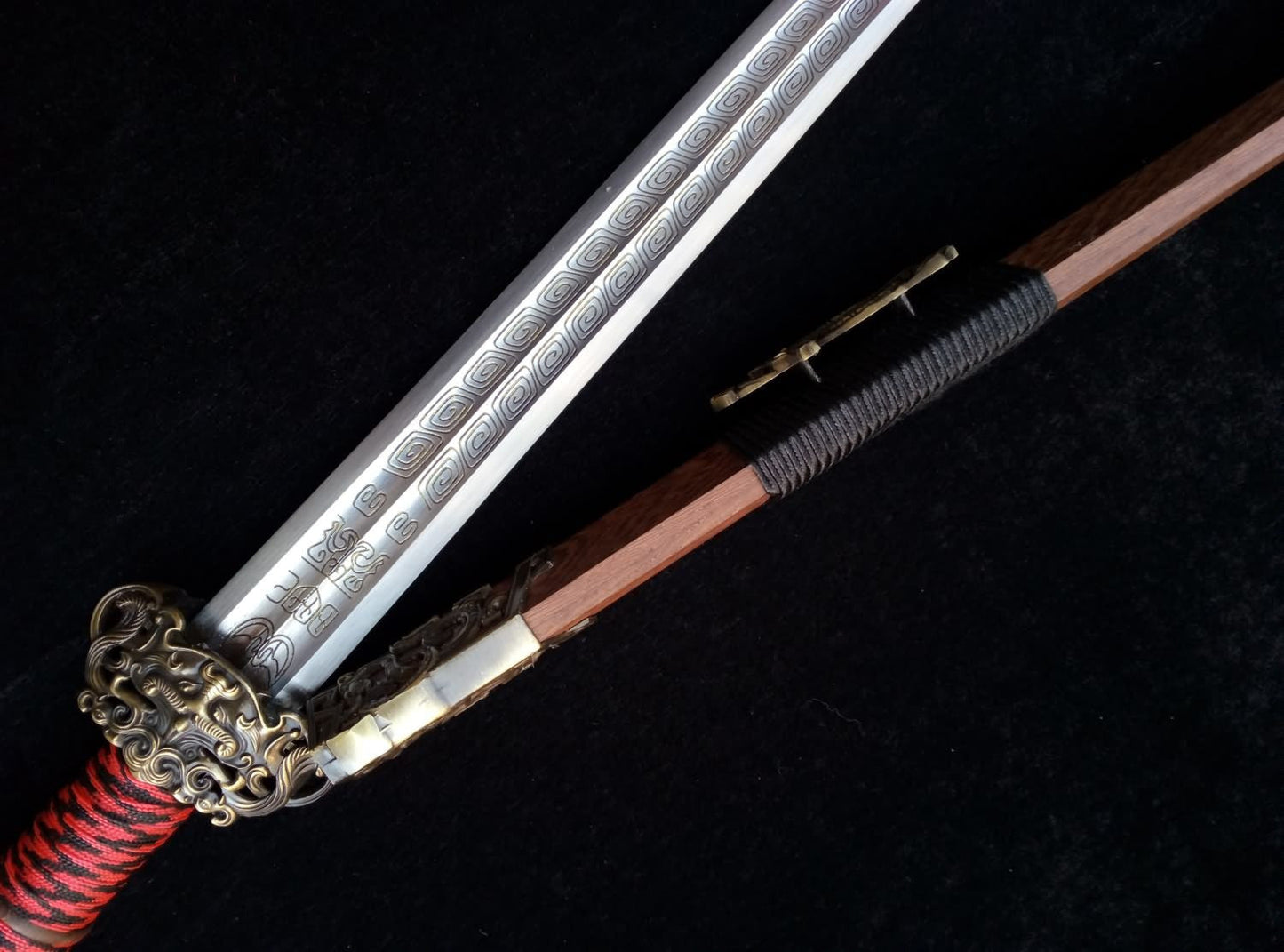 Talisman sword(High carbon steel blade,Rosewood,Alloy fitted)Length 30"