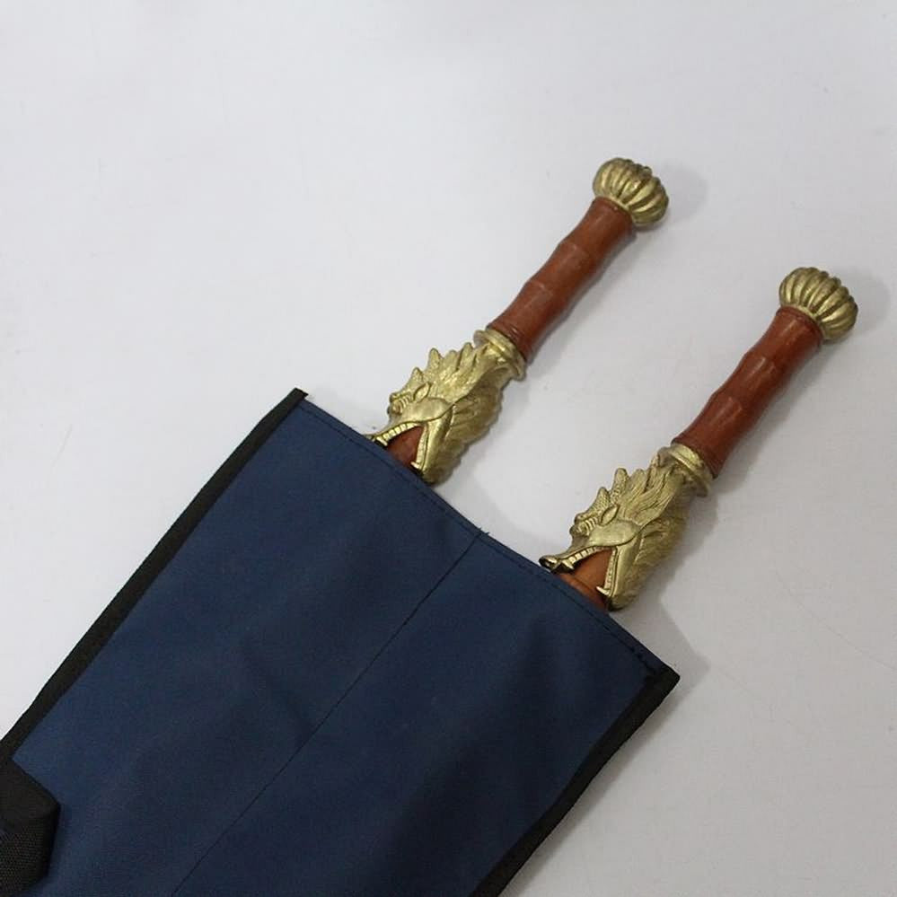 Double mace/Pear wood/Brass Gauntlet/Training equipment/China kung fu