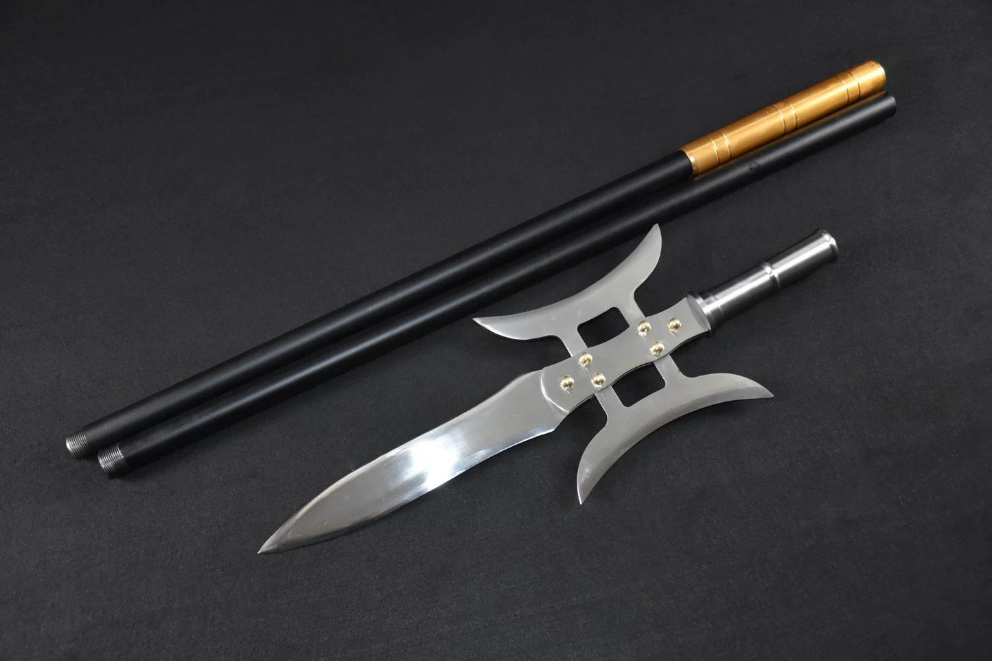 Lv Bu day painting Ji/China spear/High manganese steel Spearhead,Stainless steel rod,Length 81 inch