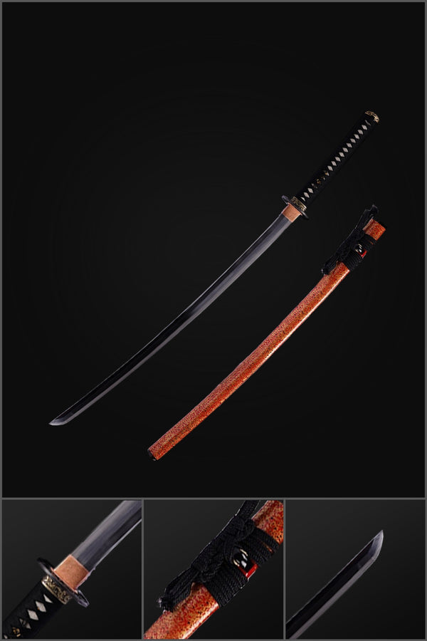 Hand Forged Japanese Samurai Katana Sword Z-Tuff Carbon Steel Vacuum+Cryogenic Full Tang