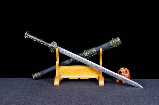 Authentic Fengyun Jian Sword with High-Manganese Steel Blade - Traditional Chinese Design