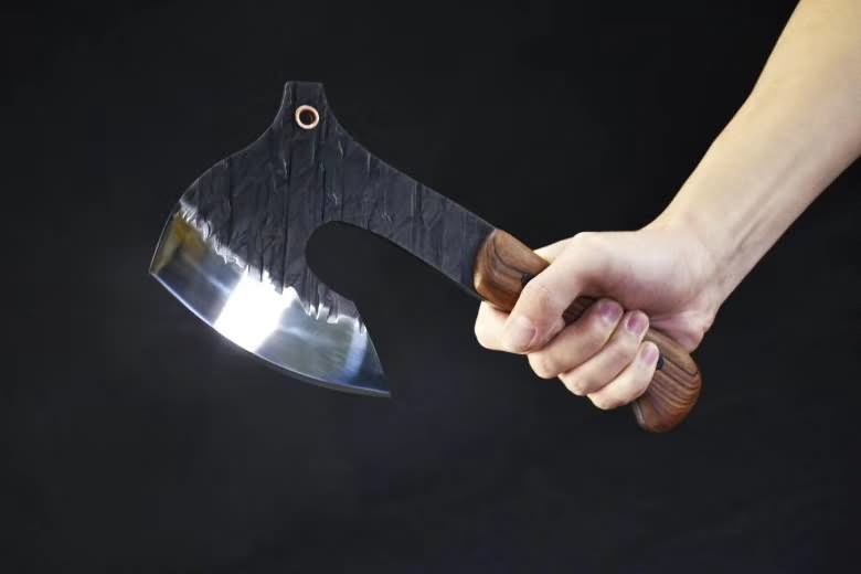 Sabrd,Axe,High carbon steel blade,Rosewood handle