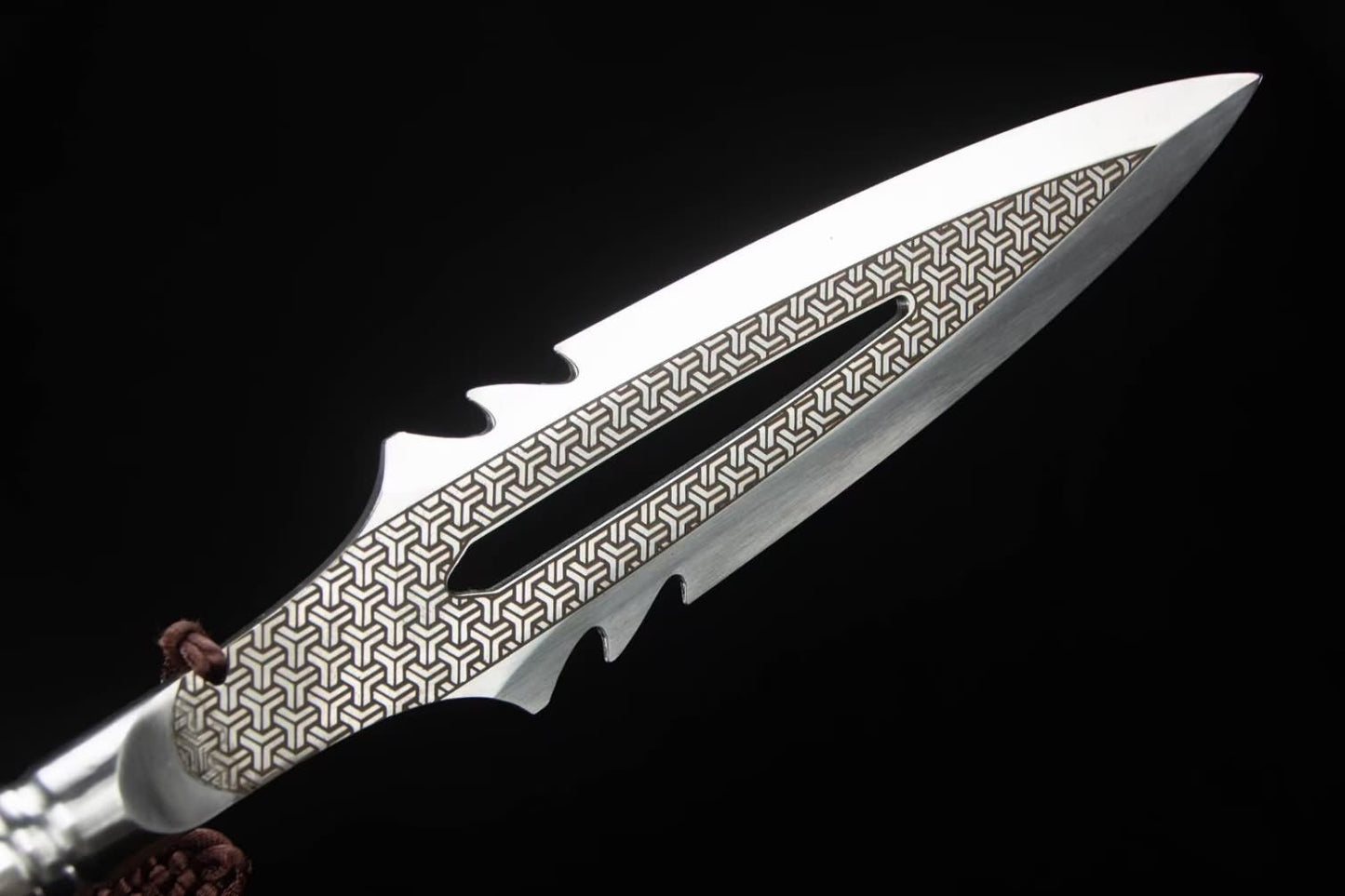 Warlord Spear-Traditional Craftsmanship, Stainless Steel Blade,30inch Length